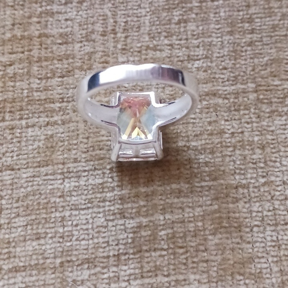 Rhinestone Silver Ring - Picture 7 of 11
